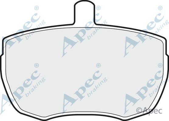 APEC BRAKING Комплект тормозных колодок, дисковый тормоз PAD61